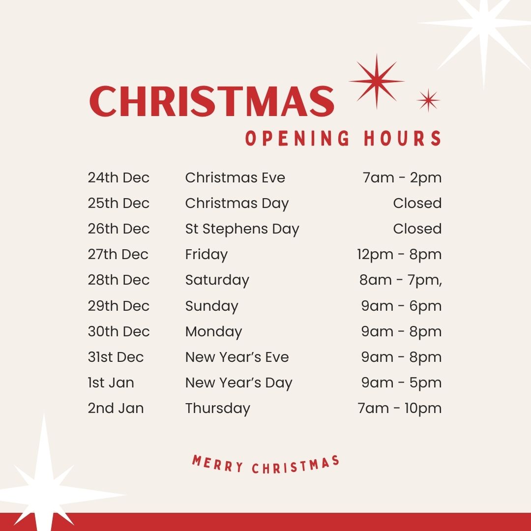 Christmas Opening Hours